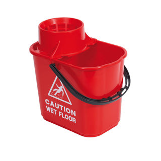 Mop Bucket & Wringer - Red