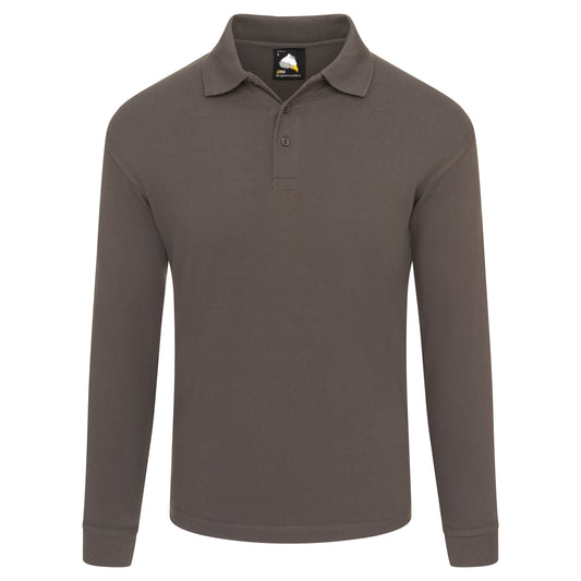 Longsleeve Polo Shirt - Graphite Grey