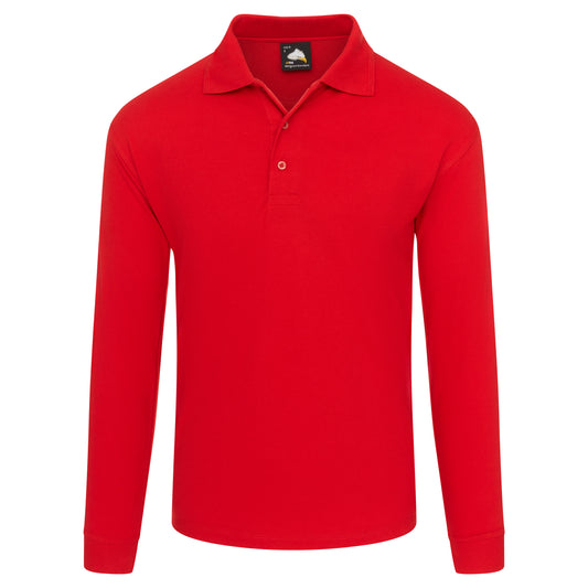 Longsleeve Polo Shirt - Red