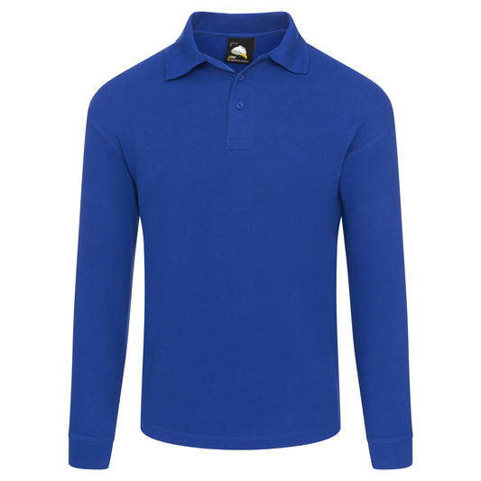 Longsleeve Polo Shirt - Royal Blue