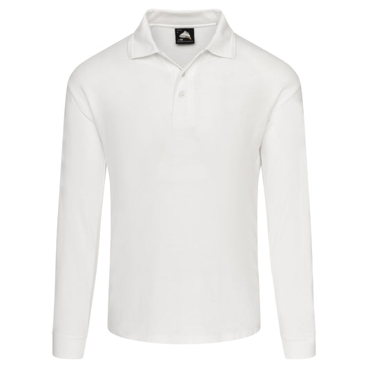 Longsleeve Polo Shirt - White