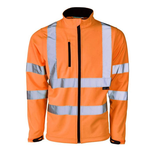 Hi-Vis Softshell Jacket - Orange