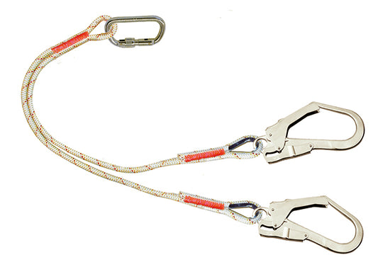 3M Protecta Twin Leg Rope Restraint Lanyard - 1.3M