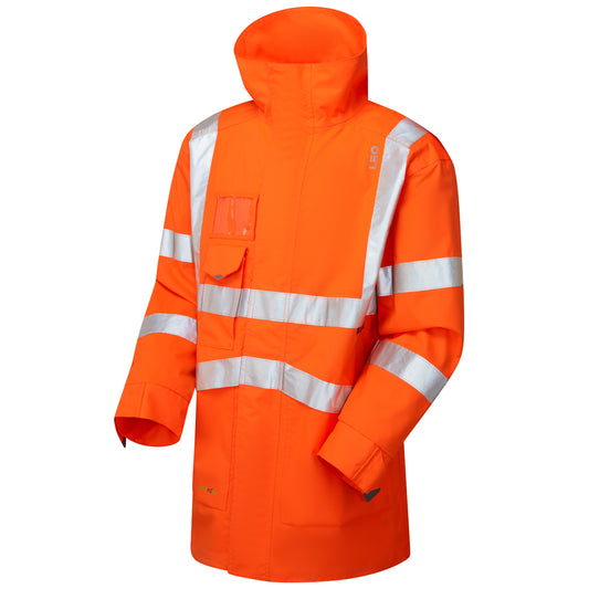 Leo EcoViz 10K Performance+ Breathable Anorak - Orange