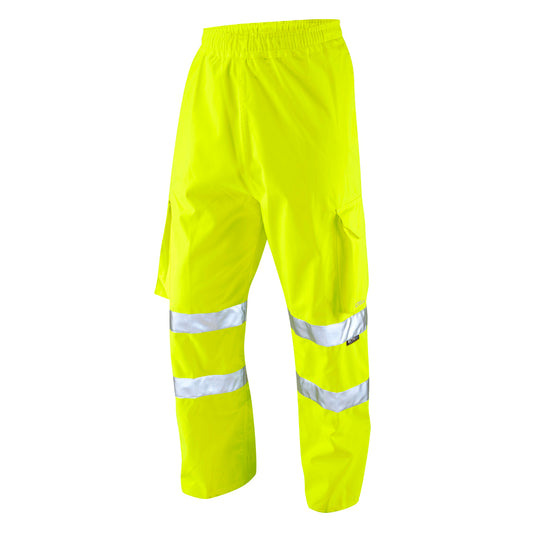 Leo EcoViz 10K Performance+ Breathable Cargo Overtrousers - Yellow