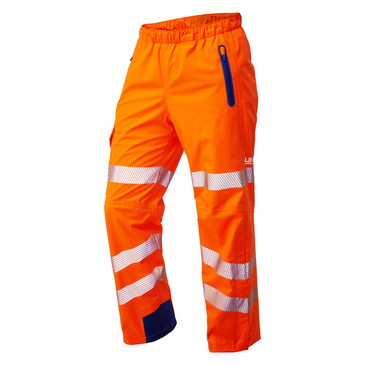 Leo LTEC 20K High Performance Breathable Waterproof Overtrousers - Orange