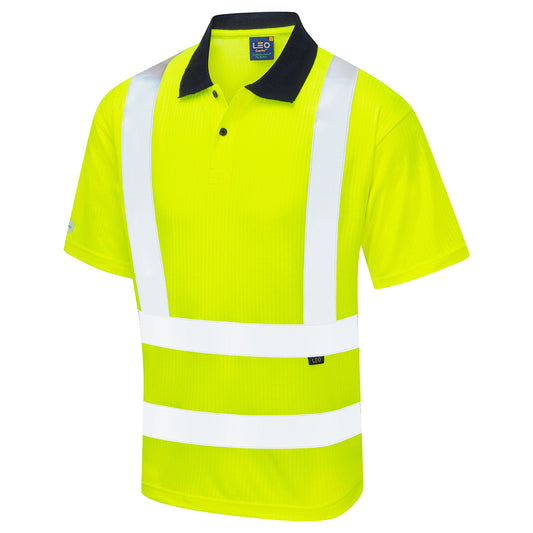 Leo EcoViz Comfort Polo Shirt - Yellow