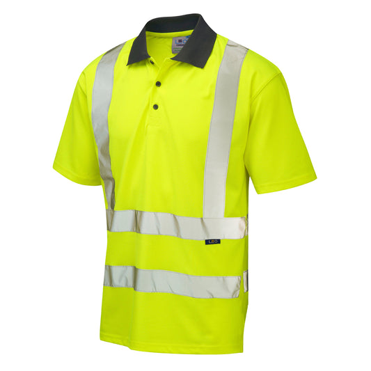 Leo EcoViz Performance Polo Shirt - Yellow