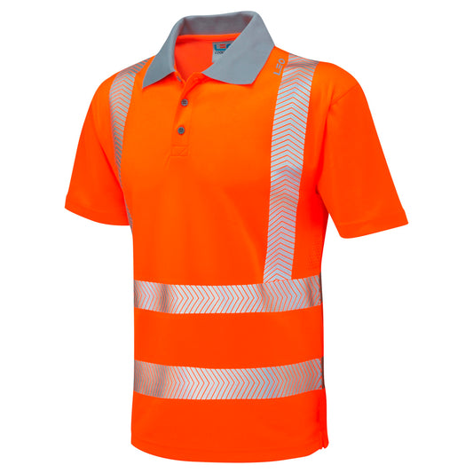 Leo EcoViz Performance+ Polo Shirt - Orange