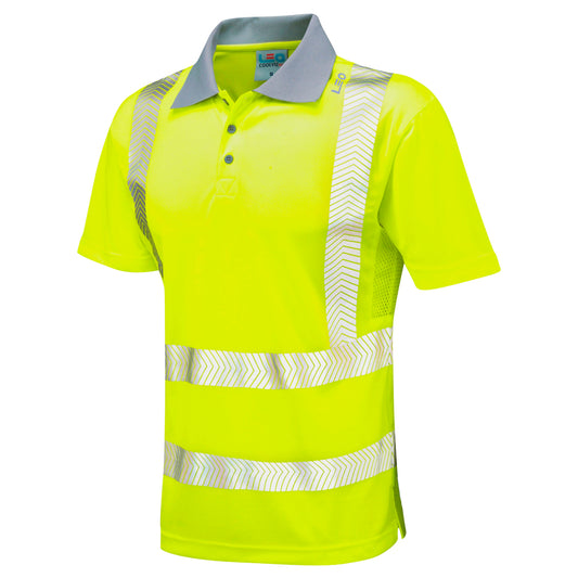 Leo EcoViz Performance+ Polo Shirt - Yellow