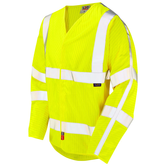 Leo EcoViz  LFS/AS Sleeved Waistcoat (EN 14116 & EN 1149) - Yellow