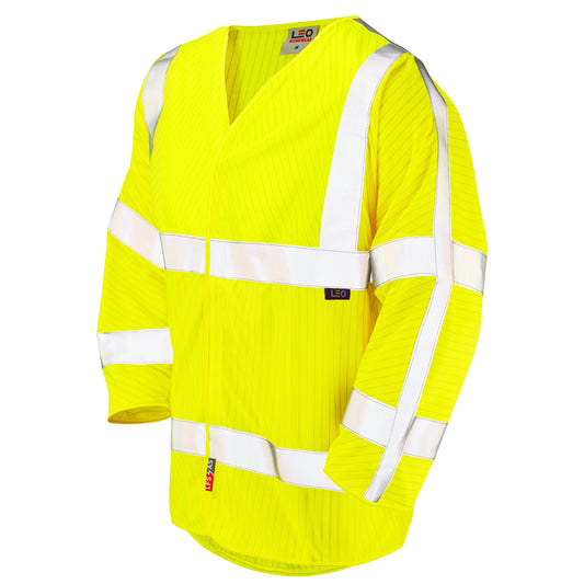 Leo LFS 3/4 Sleeve Anti-Static Waistcoat - Yellow