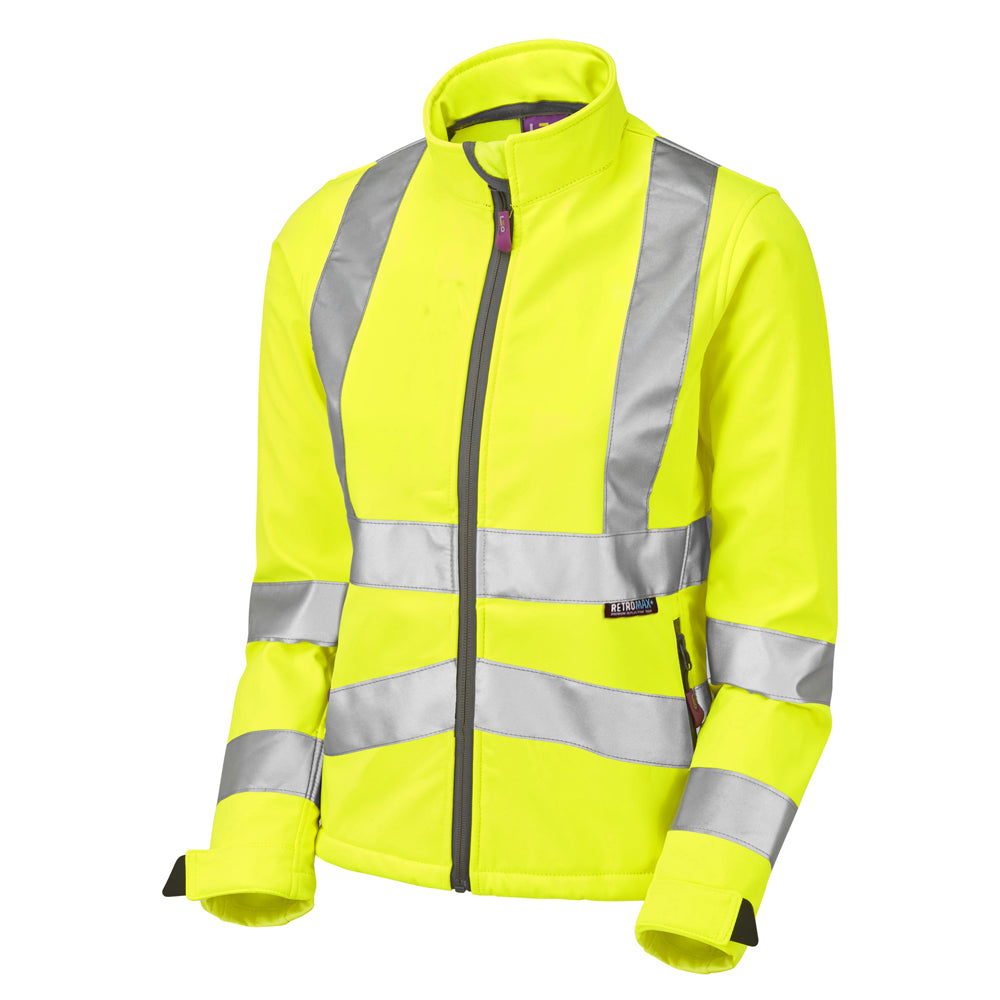 Leo EcoViz Womens Softshell Jacket - Yellow