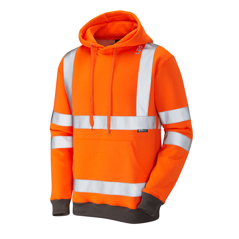 Leo EcoViz Hooded Sweatshirt - Orange