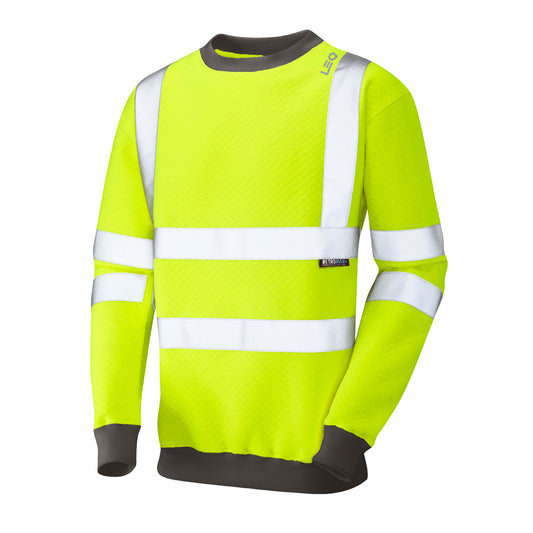 Leo EcoViz Crew Neck Sweatshirt - Yellow