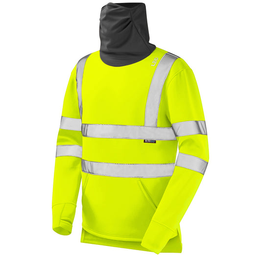 Leo EcoViz Snood Sweatshirt - Yellow