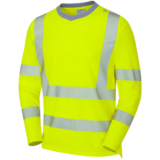 Leo EcoViz Performance+ Sleeved T-Shirt - Yellow