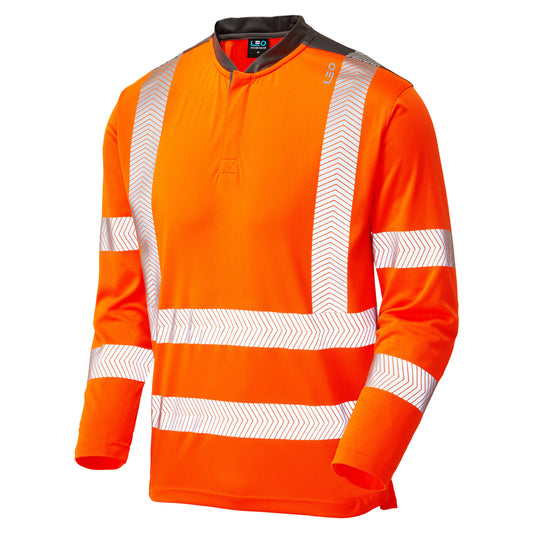 Leo EcoViz COOLMAX High Performance Sleeved T-Shirt - Orange