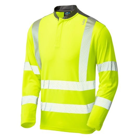 Leo EcoViz COOLMAX High Performance Sleeved T-Shirt - Yellow