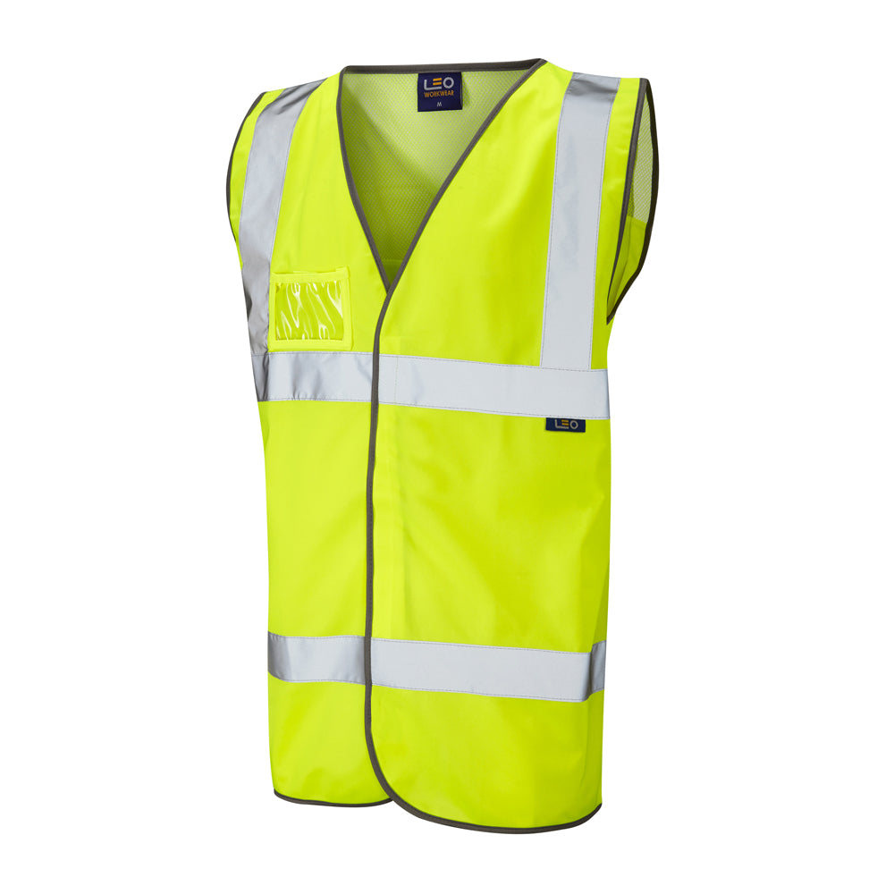 Leo EcoViz Mesh Back Waistcoat - Yellow