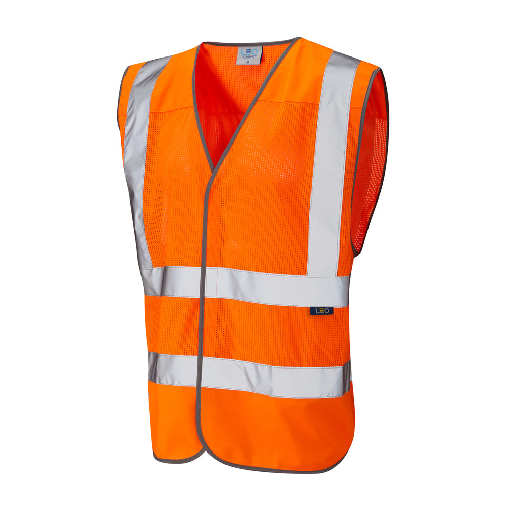 Leo EcoViz Mesh Waistcoat - Orange