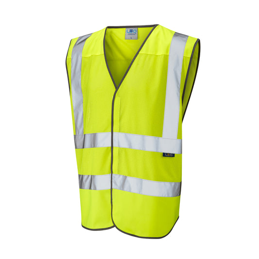 Leo EcoViz Mesh Waistcoat - Yellow