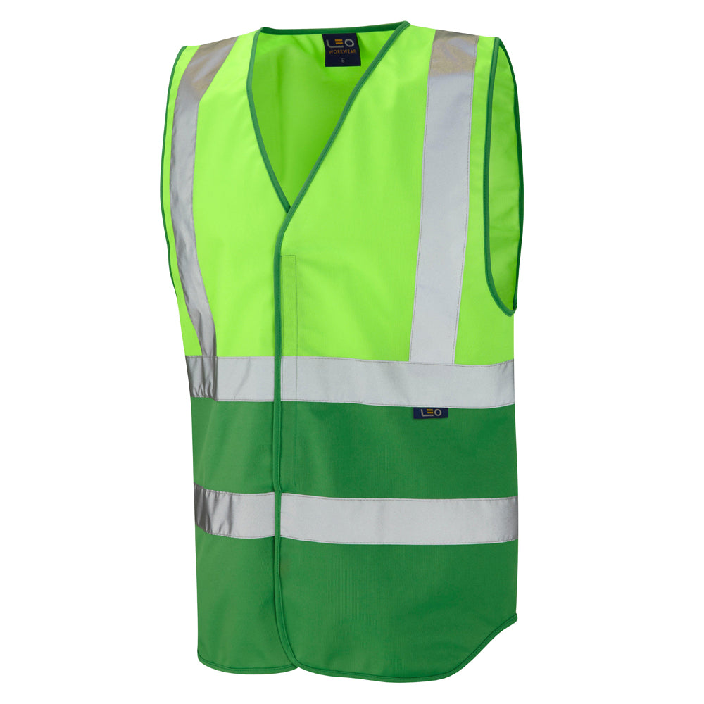 Leo EcoViz Reflective Waistcoat - Lime/Green