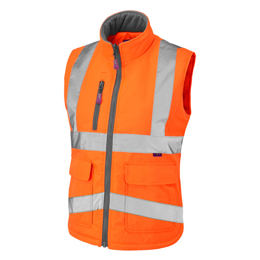 Leo EcoViz Womens Bodywarmer - Orange