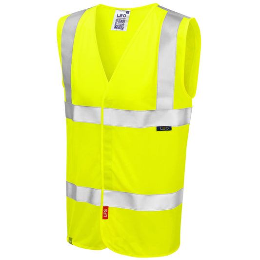 Leo EcoViz LFS Waistcoat (EN 14116) - Yellow