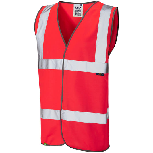 Leo EcoViz Waistcoat - Red