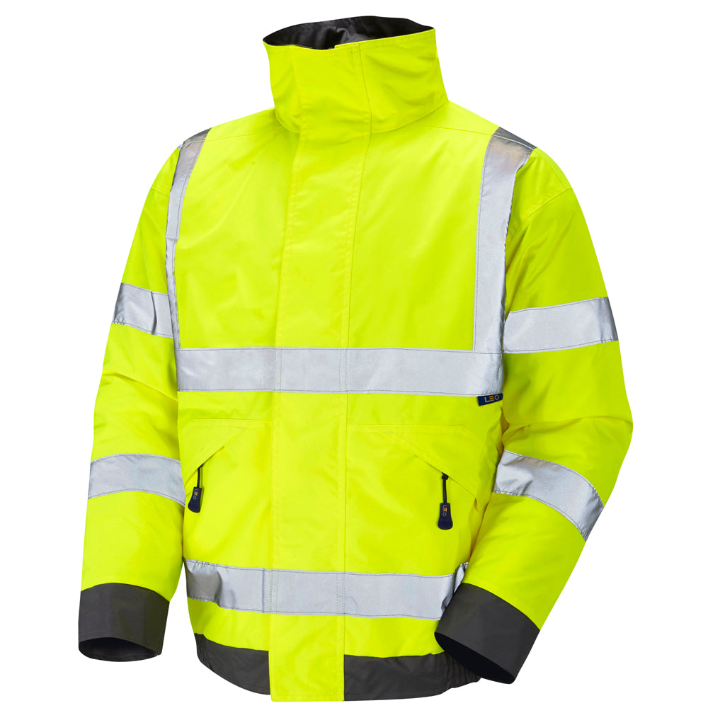 Leo EcoViz 4K Baffle Lined Bomber Jacket - Yellow