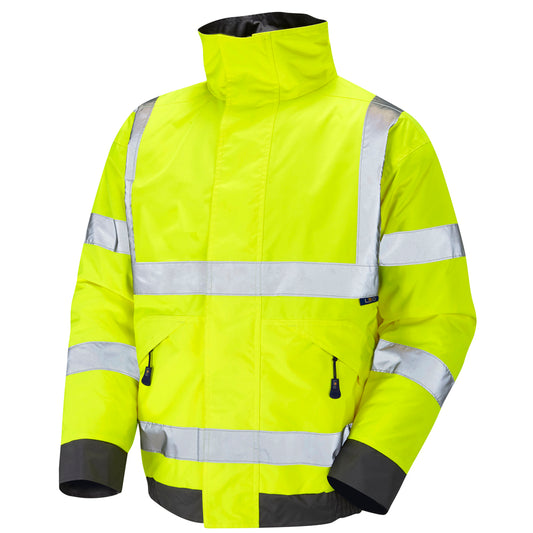 Leo EcoViz 4K Baffle Lined Bomber Jacket - Yellow