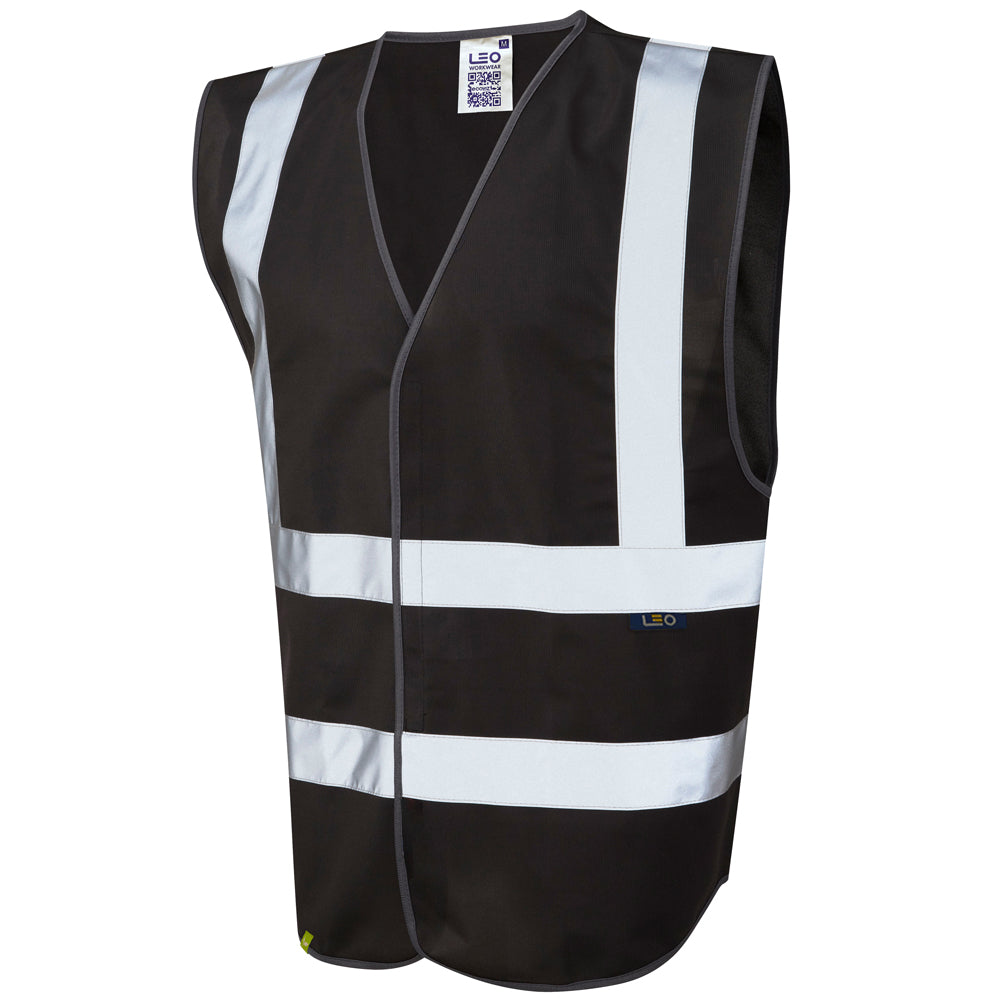 Leo EcoViz Reflective Waistcoat - Black