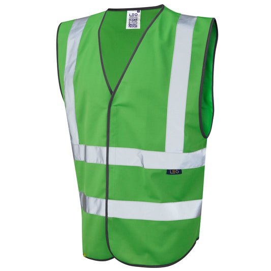 Leo EcoViz Reflective Waistcoat - Green