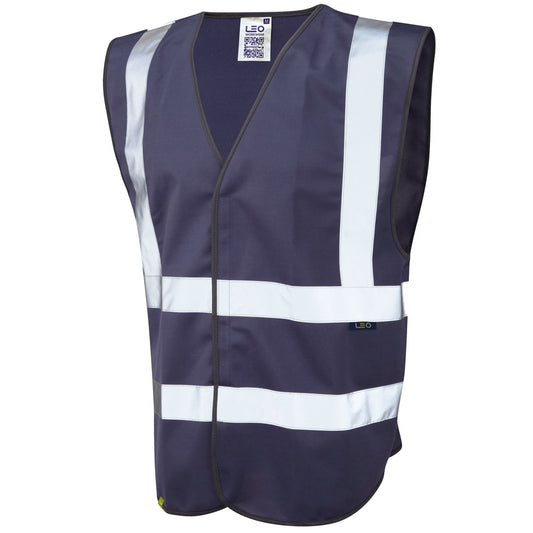 Leo EcoViz Reflective Waistcoat - Navy