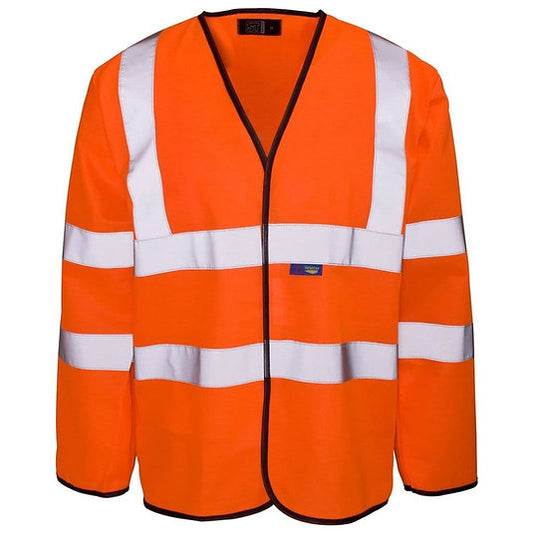 Hi-Vis Long Sleeve Vest - Orange