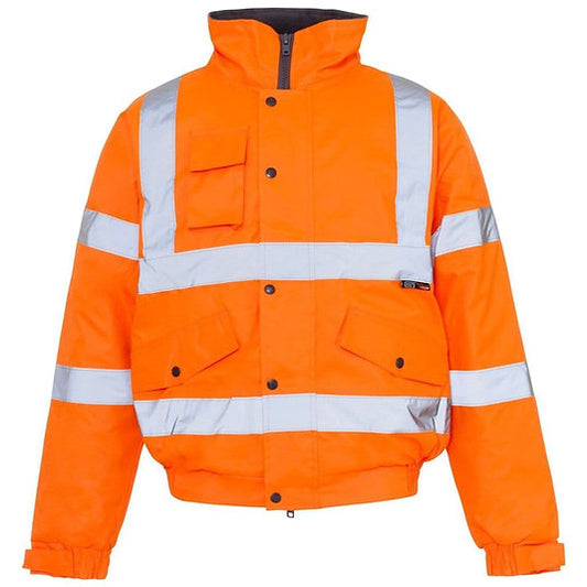 Hi-Vis Bomber Jacket - Orange