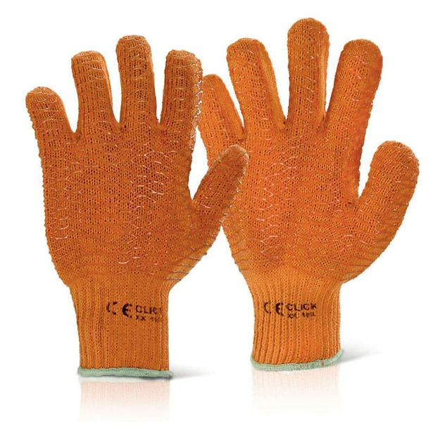 Orange Criss Cross Gloves