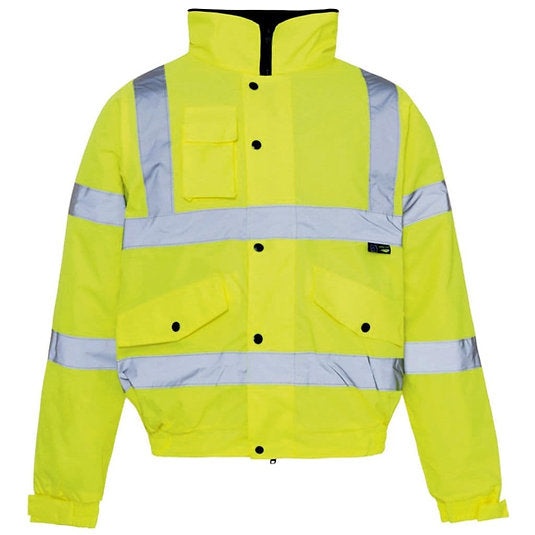 Hi-Vis Bomber Jacket - Yellow