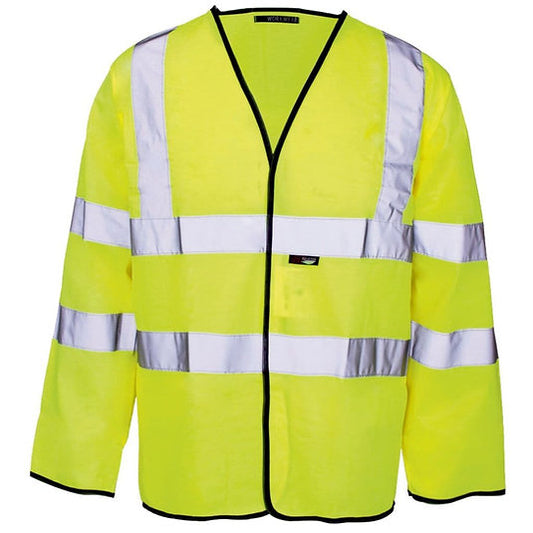 Hi-Vis Long Sleeve Vest - Yellow