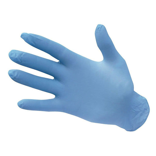 Blue Nitrile PF Disposable Glove (100)