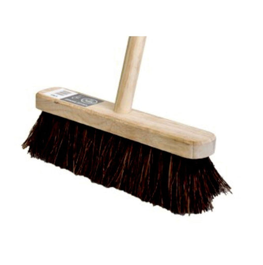 Stiff Wooden Broom 12"