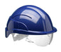 Centurion Vision Plus Safety Helmet with Integrated Visor - Blue