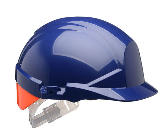 Centurion Reflex Safety Helmet Blue With Orange Rear Flash - Blue