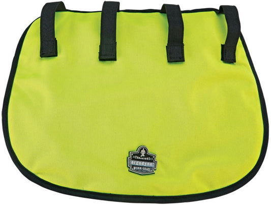 Ergodyne Evaporative Hard Hat Neck Shade With Cooling Towel - Lime Yellow