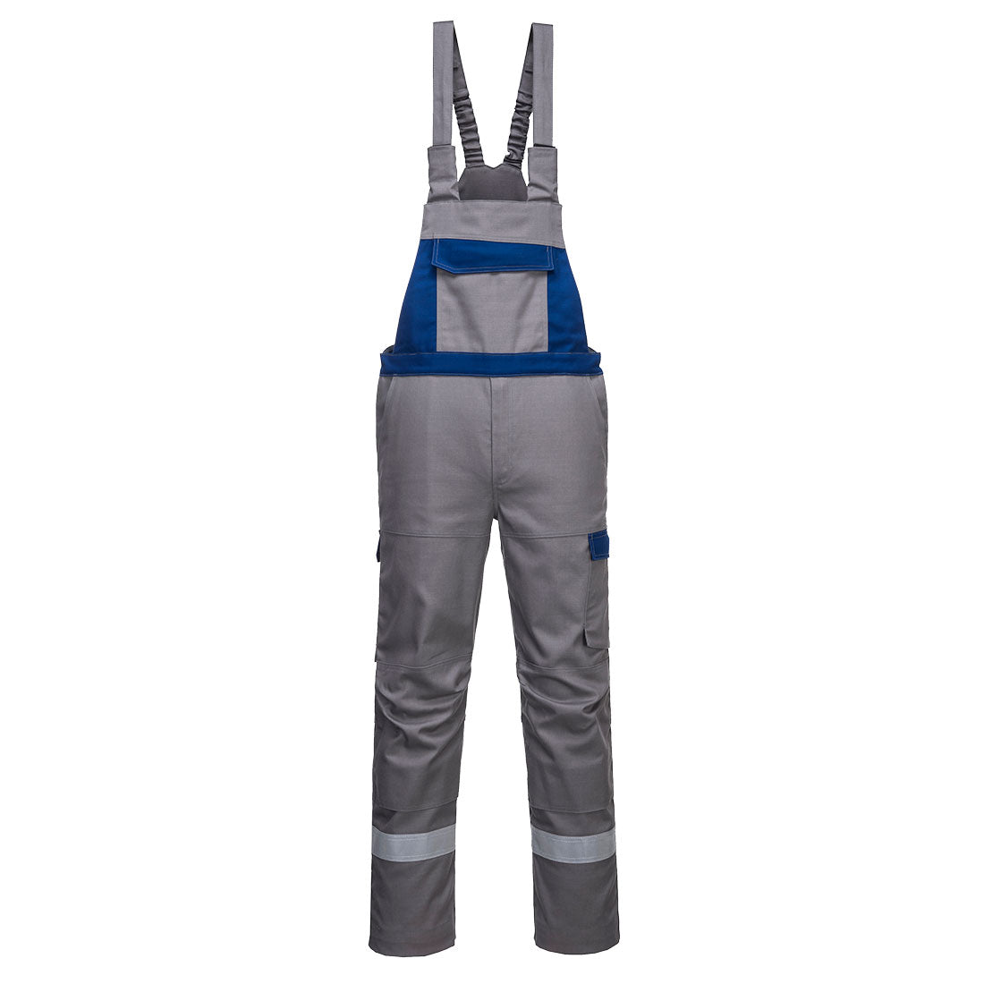 Portwest Bizflame Industry Two Tone Bib and Brace - Grey