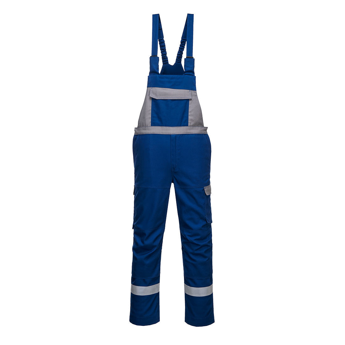 Portwest Bizflame Industry Two Tone Bib and Brace - Royal Blue