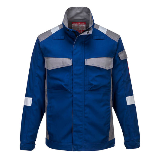 Portwest Bizflame Industry Two Tone Jacket - Royal Blue