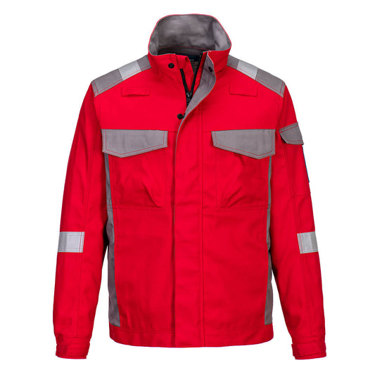 Portwest Bizflame Industry Two Tone Jacket - Red