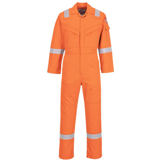 Portwest Flame Resistant Super Light Weight Anti-Static Coverall 210g - Orange